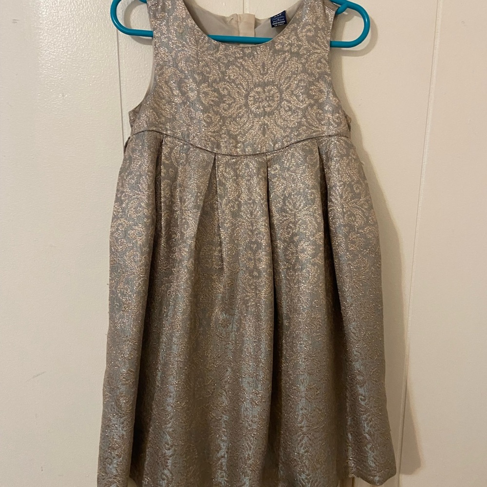 Elegant Gold Kids Dress 5T